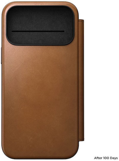 Nomad Modern Back Cover Leather 2mm Brown (iPhone 17 Pro Max)