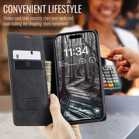Caseme 013 Retro Book Μαύρο (iPhone 17 Pro)