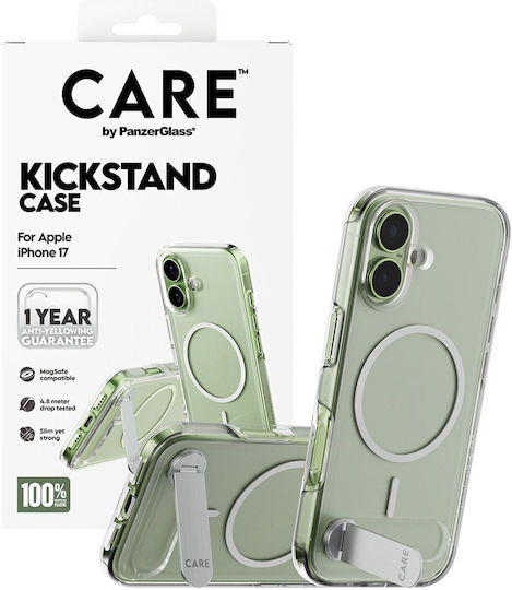 Care By Panzerglass Feature Case Transparent W Kickstand & Magsafe Iphone 17