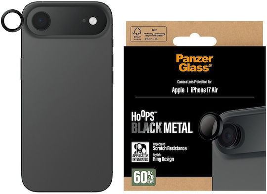 PanzerGlass Hoops Протектор за камера Метална рамка Черен за iPhone Air