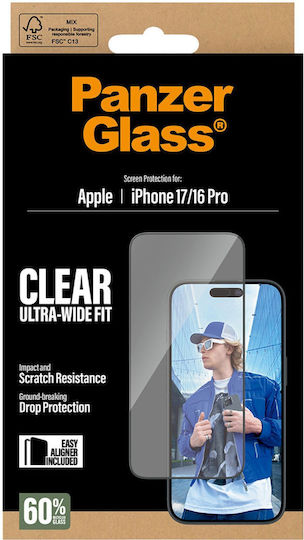 PanzerGlass Screen Protector (iPhone 17 / 17 Pro / 16 Pro)