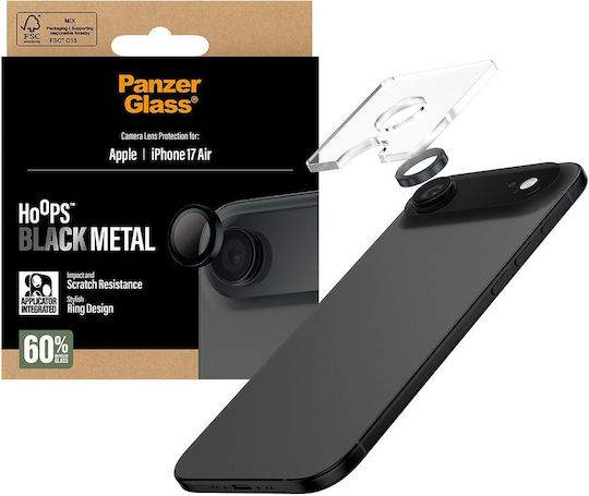 PanzerGlass Hoops Протектор за камера Метална рамка Черен за iPhone Air