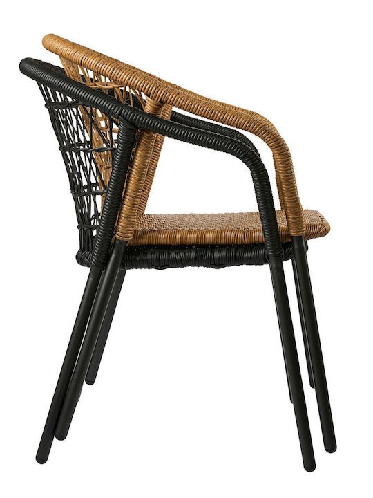 Outdoor-Sessel Metallisch Nuera Natural mit Kissen