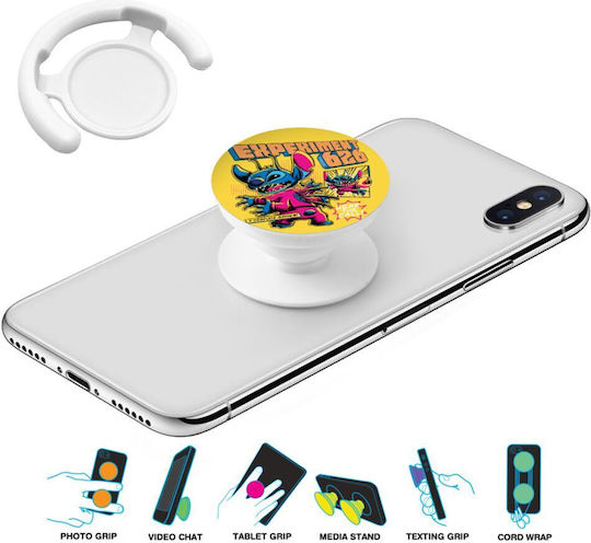 Stitch Experiment 626 Phone Holders Stand Λευκό Βάση Στήριξης Κινητού Στο Χέρι