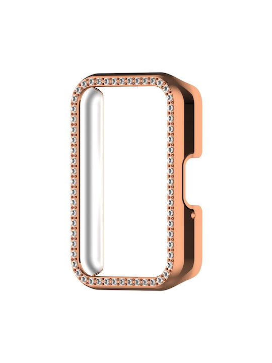 Προστατευτική Θήκη Samsung Galaxy Fit 3 Diamond Half Pack Hollow Pc Watch Ροζ Χρυσό