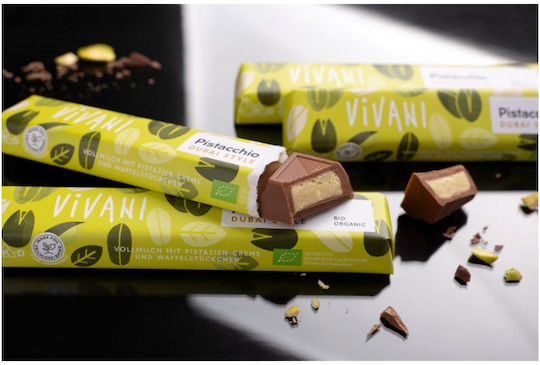 Vivani Ciocolată Organică Dubai Fistic 40gr