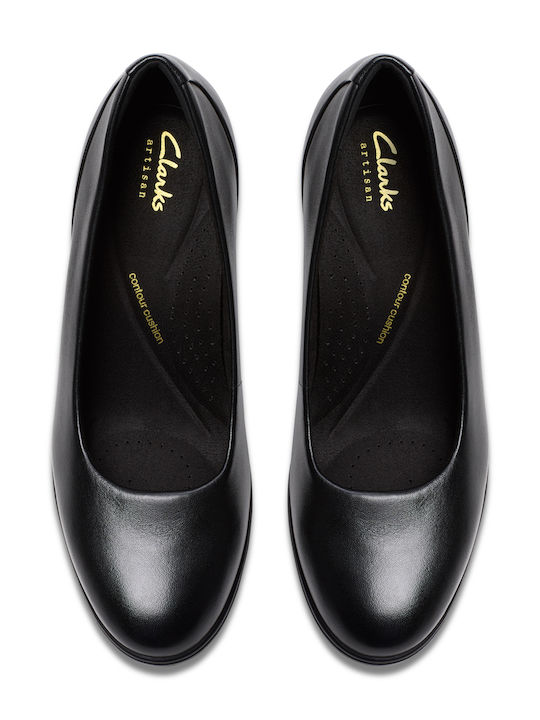 Leder Pumps Schwarz