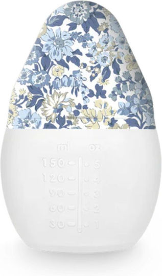 Elhee Elhee Baby Bottle x Liberty Collection Anti-colic with Silicone Teat for 0+ Months Blue Honey Dew Blue 150ml