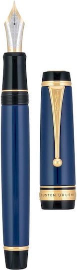 Pilot Custom Urushi Writing Pen Medium Blue with Red Ink