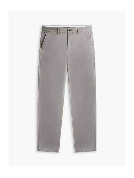 Denton Παντελόνι Chino Ελαστικό σε Ίσια Γραμμή Hydrogen Grey