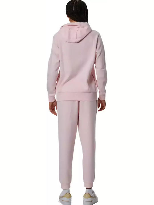 Παντελόνι Φόρμας με Λάστιχο Fleece Ροζ
