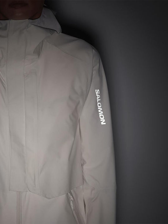 Outerpath Women's Lifestyle Jacket Waterproof for Winter with Hood Beige