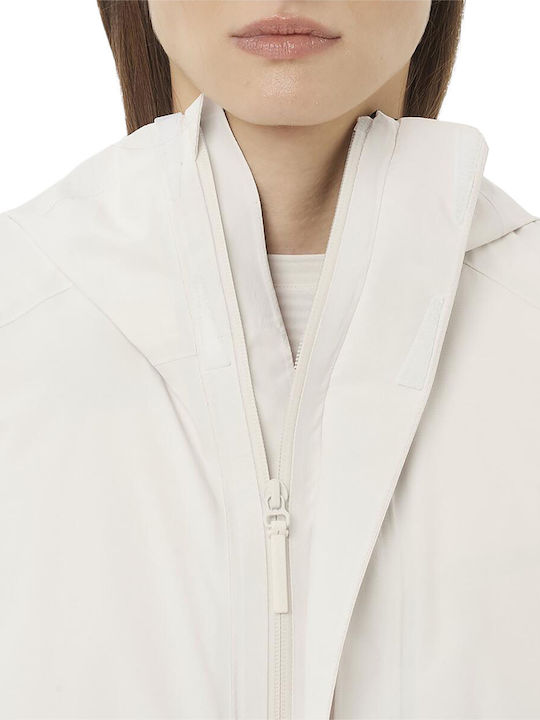 Outerpath Women's Lifestyle Jacket Waterproof for Winter with Hood Beige