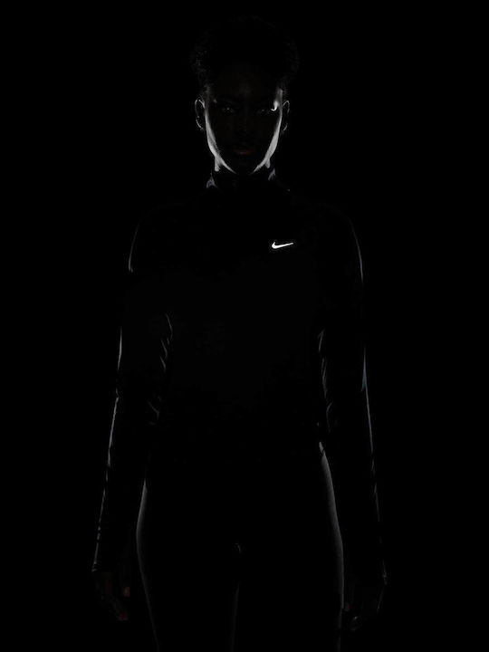 Дри-Фит Swoosh Run Дамски Суитшърт Черен