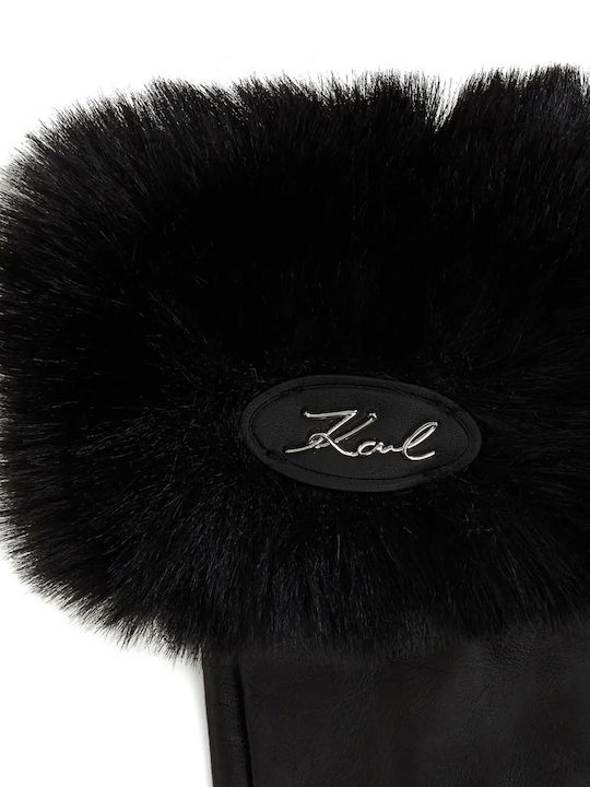 Schwarz Leder Handschuhe