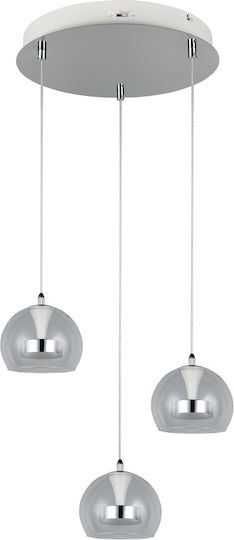 Trio Lighting Flynt Pendant Light Silver