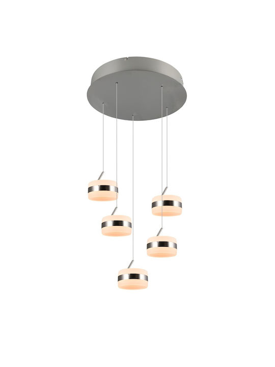 Trio Lighting Dios Lustră Argintiu