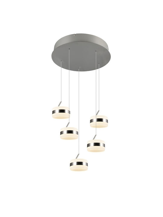 Trio Lighting Dios Lustră Argintiu