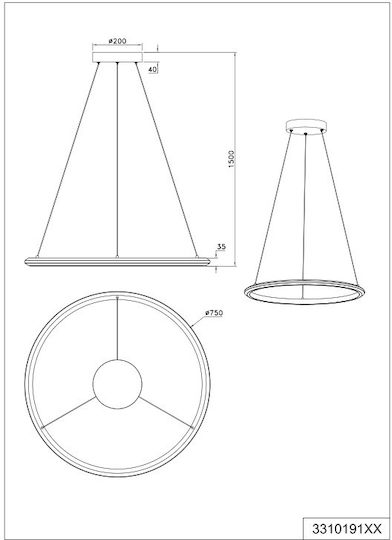 Trio Lighting 3310191 Trio Lighting 3310191