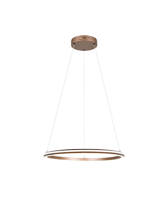 Trio Lighting Amador Κρεμαστό Φωτιστικό Καφέ