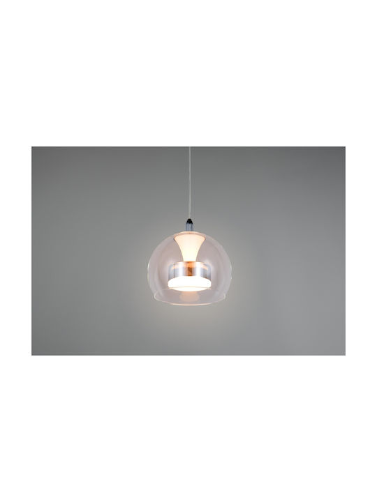Trio Lighting Flynt Κρεμαστό Φωτιστικό Ασημί