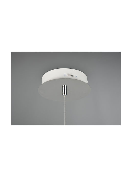 Trio Lighting Flynt Κρεμαστό Φωτιστικό Ασημί