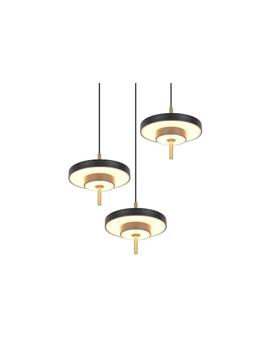 Trio Lighting Keaton Κρεμαστό Φωτιστικό Μαύρο