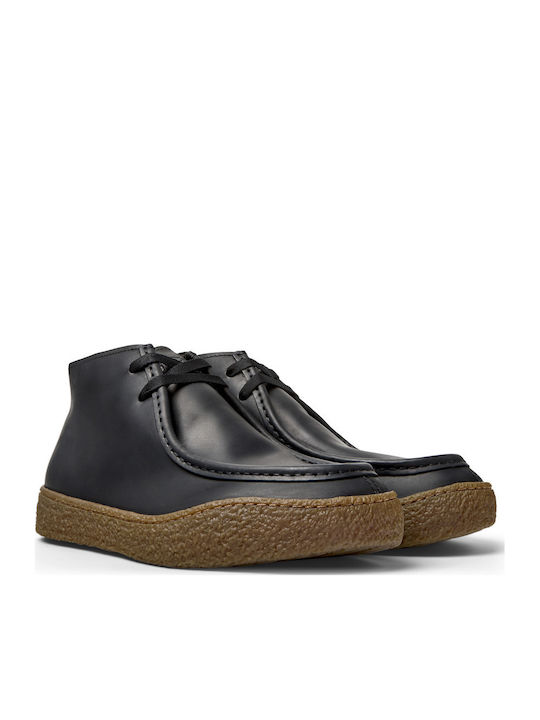 Peu Terreno Leder Anatomisch Herrenstiefel Chukka Schwarz