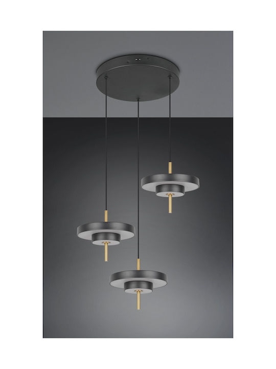 Trio Lighting Keaton Κρεμαστό Φωτιστικό Μαύρο