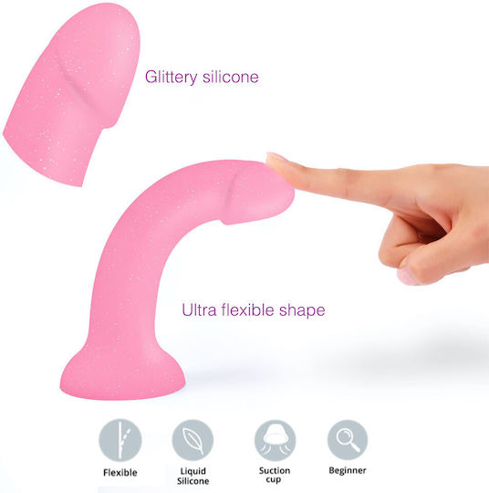 Love to Love Ρεαλιστικό Dildo με Βεντούζα Ροζ