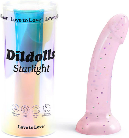 Love to Love Ρεαλιστικό Dildo με Βεντούζα Ροζ