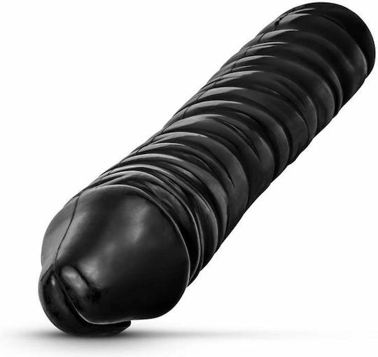 All Black Raps Ρεαλιστικό Dildo Μαύρο 38cm