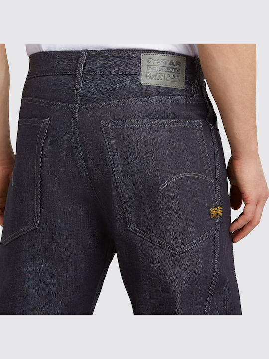 Contor 3d Men's Jeans Pants with Regular Straight Fit Blue
