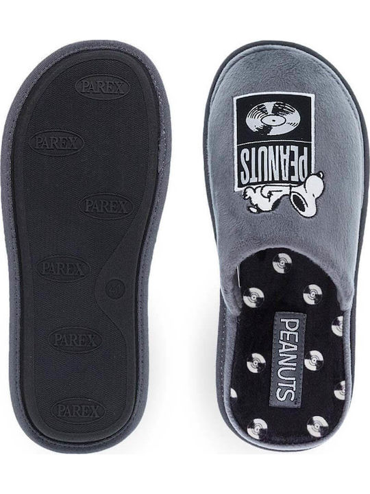 Snoopy Peanuts Men's Slipper Gray