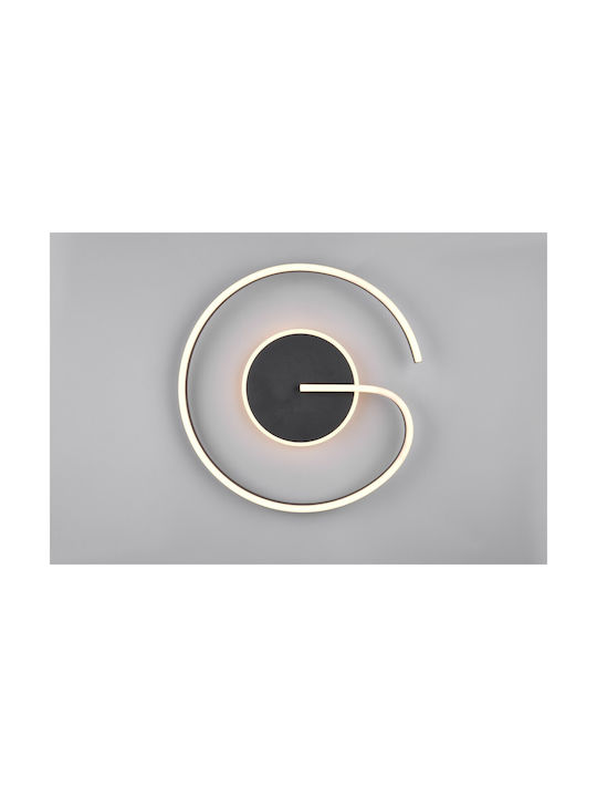 Trio Lighting Πλαφονιέρα Οροφής Μαύρη