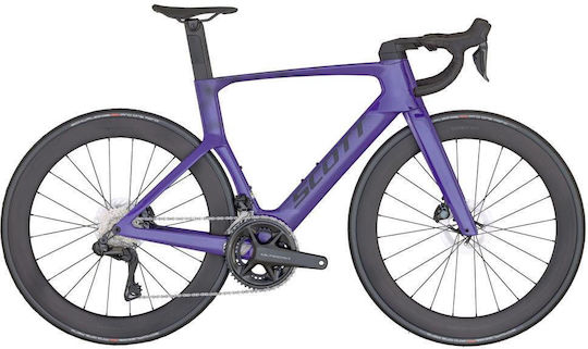 Scott Foil Rc 10 28" 2024 Μωβ Ποδήλατο Δρόμου με 24 Ταχύτητες