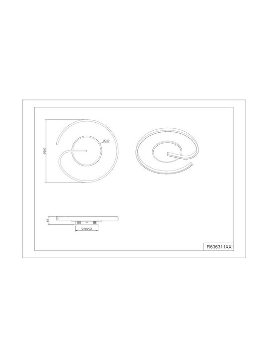 Trio Lighting Πλαφονιέρα Trio Lighting Πλαφονιέρα