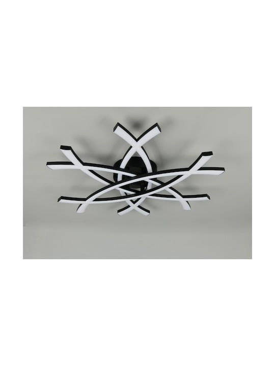 Trio Lighting Ceiling Mount Light Black with Integrated LED