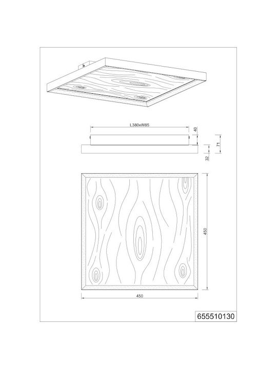 Trio Lighting Kalea Πλαφονιέρα LED Trio Lighting Kalea Πλαφονιέρα LED