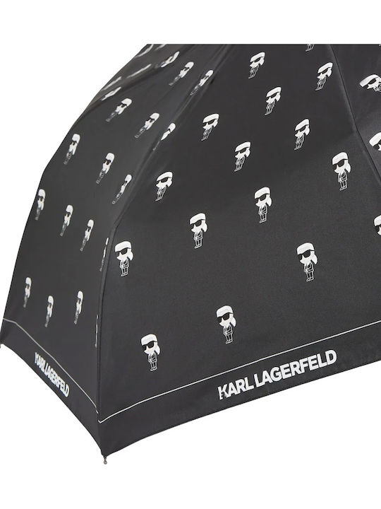 Karl Lagerfeld Чадър за Дъжд Компактен Черен