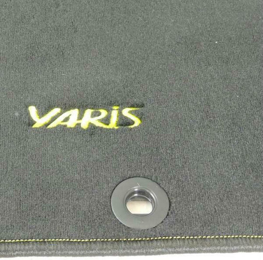 Toyota Genuine Set 4 Car Mats Textile Pa 800gr Lime Green Yaris Hybrid 17'-19' Driver Front Passenger 2 Rear