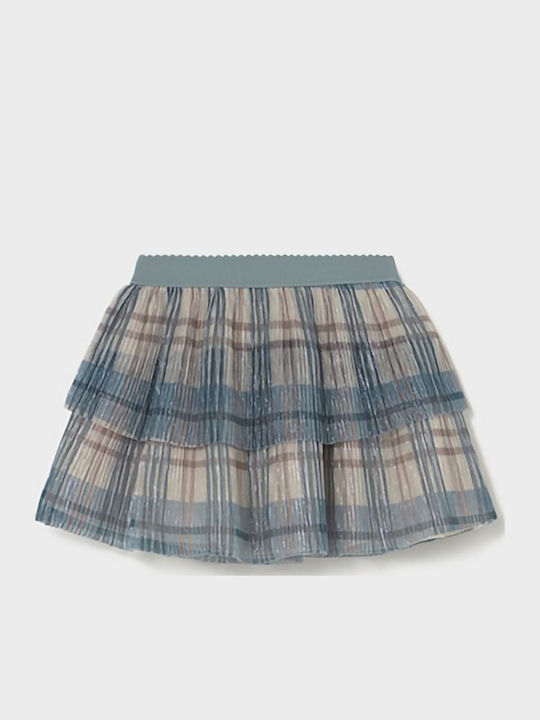 Kids' Set with Skirt Winter 3pcs Light Blue
