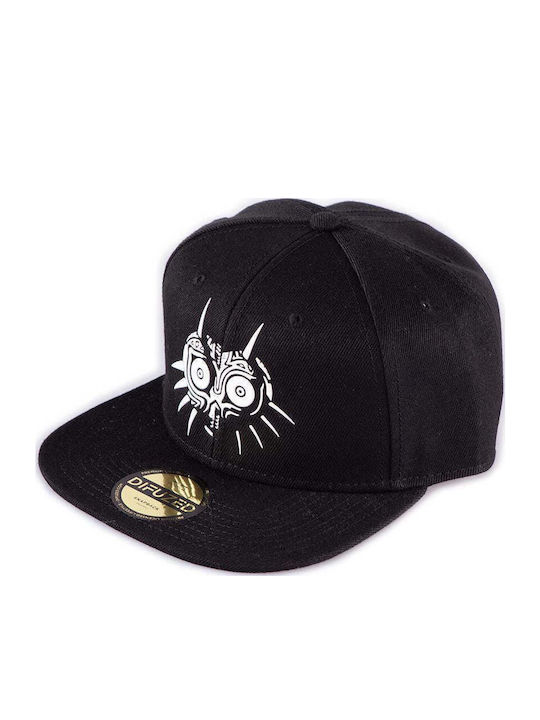 Legend Zelda Snapback Cap White Majora's Mask One Color Legend Zelda Snapback Cap White Majora's Mask One Color