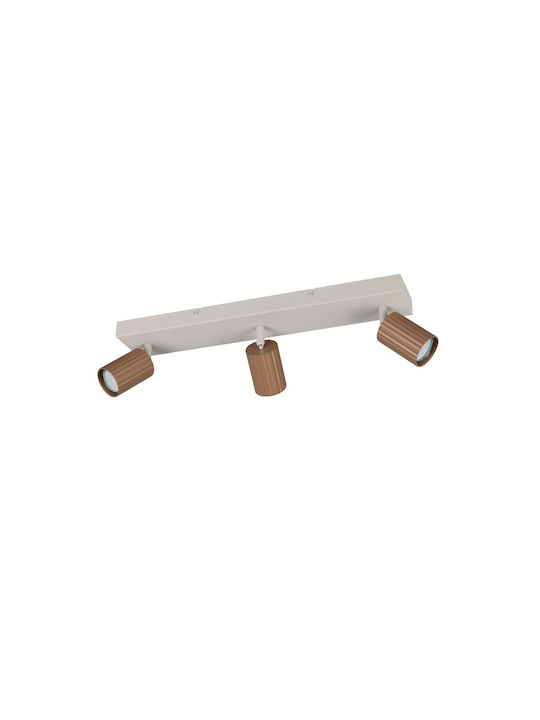 Trio Lighting Soka Σποτ σε Καφέ Χρώμα