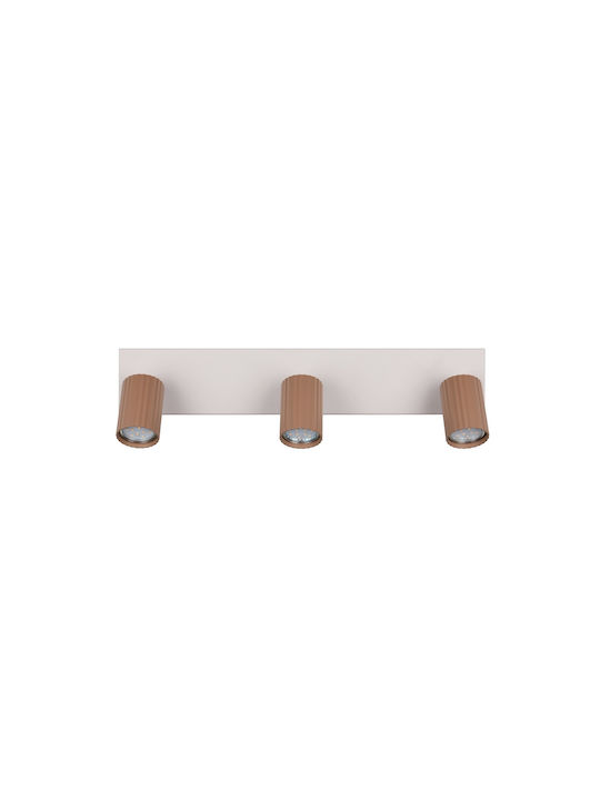 Trio Lighting Soka Σποτ σε Καφέ Χρώμα