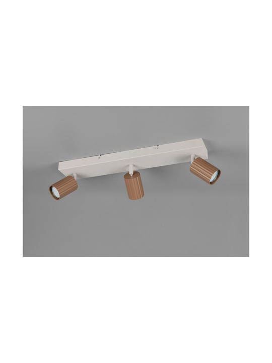 Trio Lighting Soka Σποτ σε Καφέ Χρώμα