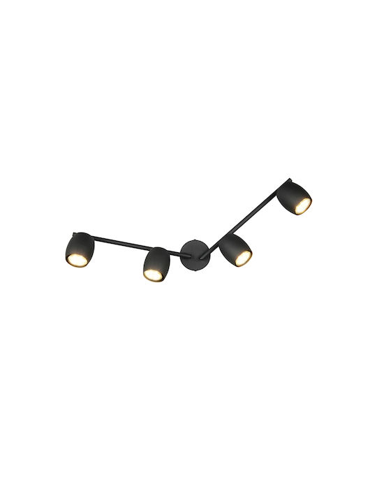 Trio Lighting Σποτ σε Μαύρο Χρώμα