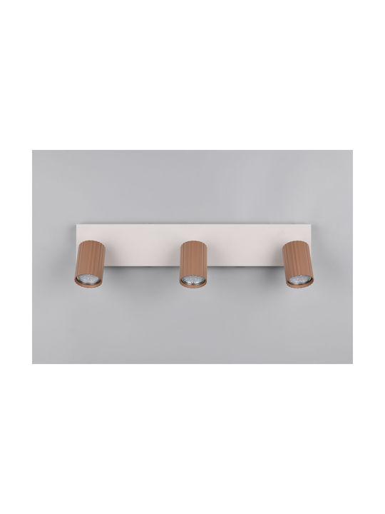 Trio Lighting Soka Σποτ σε Καφέ Χρώμα