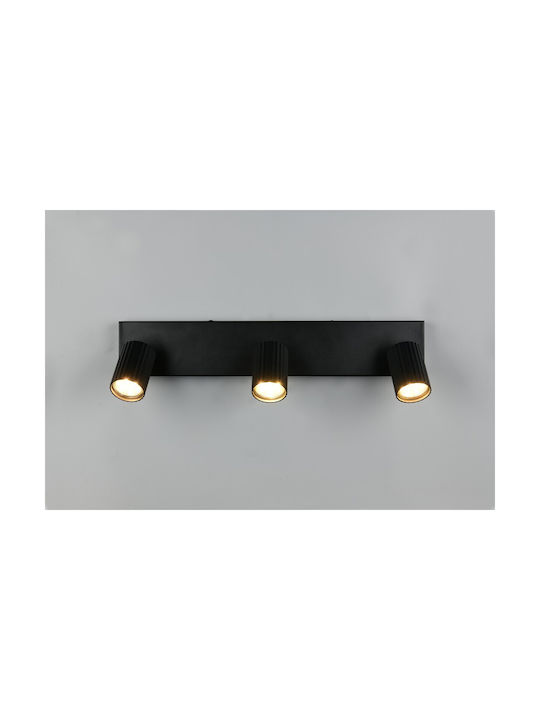 Trio Lighting Soka Σποτ σε Μαύρο Χρώμα
