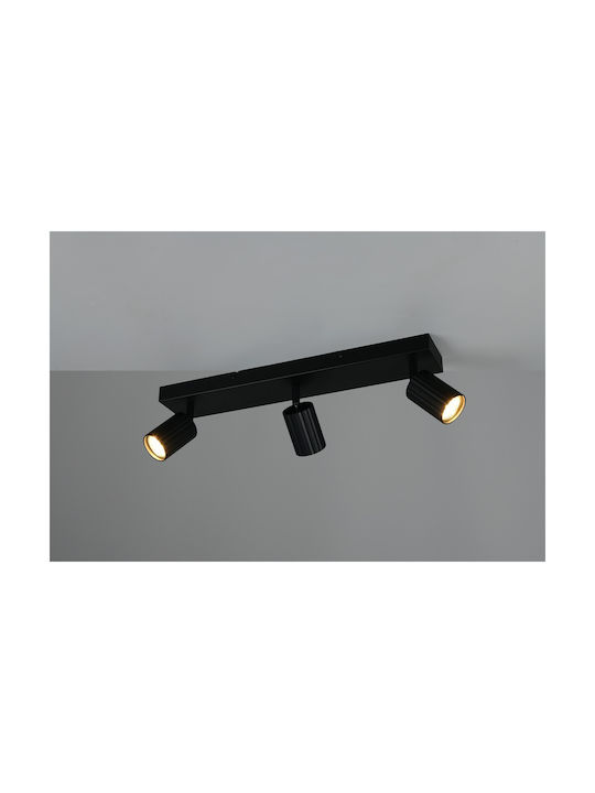 Trio Lighting Soka Σποτ σε Μαύρο Χρώμα